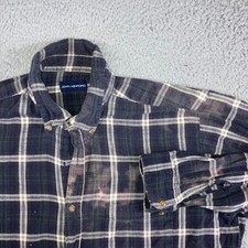 Custom Reworked Plaid Flannel Shirt with Graphic Patches and Glitter Detail — listing 4