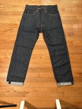 Levi's 501 Faded Black Denim Jeans, Red Tab, Leather-Style Patch — listing 4
