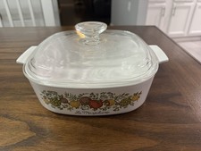 Vintage CorningWare Spice of Life A-10-B 2 Quart Casserole Dishes (La Marjolaine & Le Romarin) — listing 4