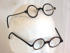 Antique Wellsworth Tortoise Shell Round Framed Eyeglasses with Cable Temples — listing 2