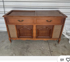 Magnavox console stereo cabinet Mid-Century Console Stereo Record Player Cabinet