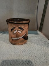 Handmade Studio Pottery Face Mug with Sculpted Features — listing 5