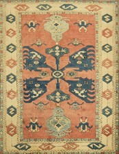Turkish Mamluk-Style Medallion Area Rug with Central Star Medallion — listing 4