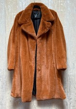 AQUA Red Faux Fur Coat, 100% Polyester, Made in China — listing 4