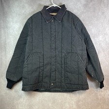 Walls Blizzard Pruf Insulated Hooded Duck Canvas Work Jacket, Brown XL — listing 6