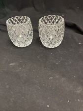Clear Pressed Glass Small Bowl / Votive Candle Holder with Embossed Scroll Band — listing 6