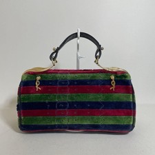 Roberta di Camerino Red Leather Handbag with Silver Repoussé Dome Studs — listing 5