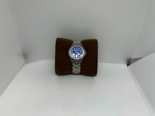 Fossil Blue Ladies Watch AM-3803 Blue Dial Crystal Bezel — listing 6