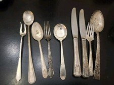 Mixed Lot of Vintage Silver Plate Flatware & Serving Pieces (~30+ pieces) — listing 2