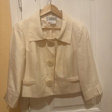 Carlisle Green Silk Tweed Fitted Blazer, US Size 2 — listing 5