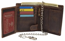 Vintage Cognac Brown Leather Flap Shoulder Bag with Multi-Strand Gold Chain Strap — listing 6