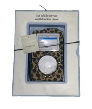 Liz Claiborne Black, Grey & Gold Leopard Print Silk Scarf