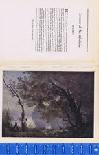 Corot 'Souvenir de Mortefontaine' Framed Print in Oval Gilt Frame — listing 5