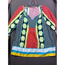 Boho Cream Smocked Sleeveless Top with Multicolor Pom-Pom Trim and Tassel — listing 5
