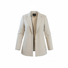 Chou Yatou Women's Brown-Tan Herringbone Blazer, Size M (NWT) — listing 4
