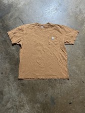 Carhartt Signature Logo Short Sleeve T-Shirt, Navy Heather, Men's 2XL Loose Fit — listing 6