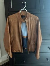 Bod & Christensen Women's Grey Lambskin Leather Snap-Front Jacket — listing 6