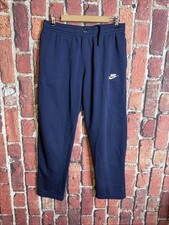Nike Sportswear Club Fleece Men's Sweatpants Open Hem Charcoal Heather Gray Size L — listing 5