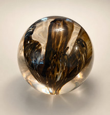 Dynasty Gallery Heirloom Collectibles Art Glass Dolphin Paperweight, 2 inch — listing 4