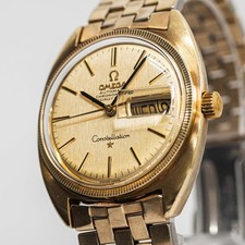 Omega Constellation Automatic Tonneau Gold-Plated Wristwatch — listing 4