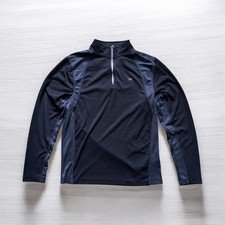 Calvin Klein Men's Quarter-Zip Soft Touch Fleece Pullover with Logo Tape Sleeves