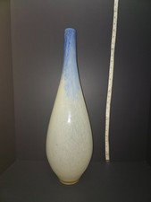 Art Glass Baluster Vase with Red, Amber & Gold Marbled Finish — listing 2
