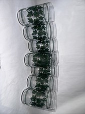 Vintage Libbey Green Etched Leaf Tumblers / Drinking Glasses — listing 4