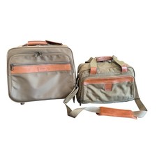 Vintage Hartmann Luggage Nylon & Leather Weekender Travel Bag — listing 2