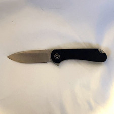 CIVIVI Elementum Slip Joint Folding Knife, Black G10 Handle, listing 5