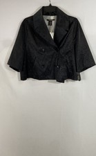 Vertigo Paris Black & White Giraffe Print Double-Breasted Blazer, Size XL — listing 2