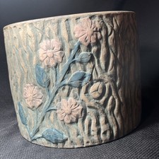 Red Wing Union Stoneware Company Embossed Floral Jardiniere / Cache Pot — listing 6