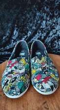 TOMS x Marvel Classic Youth Slip-On Shoes, Multi Marvel Comic Pop Print, Youth Size 2 — listing 2
