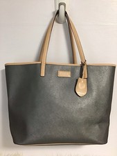 Coach Metro Tote Crossbody in Blue Coated Canvas with Tan Leather Trim — listing 5