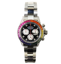 Rolex Cosmograph Daytona 'Rainbow' Chronograph Watch (Reference 116599 RBOW style), Black Dial with Sapphire Bezel — listing 6