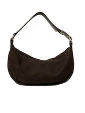 Anne Klein Vintage Tan Leather Shoulder Bag with Lion Head Logo — listing 6