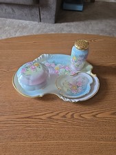 Antique Limoges Hand-Painted Porcelain Dresser Tray with Water Lily Motif — listing 6
