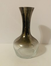 Vintage Silver Fade Ombré Glass Decanter with Mercury Silver Neck — listing 6