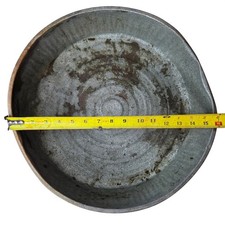 Vintage Galvanized Round Wash Tub with Side Handles — listing 5