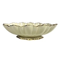 Lenox Ivory China Oval Dish with Basketweave Relief and Gold Trim — listing 6