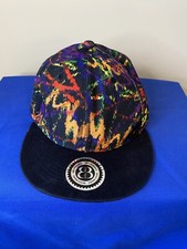 Quanhaigou Splatter Paint Tropical Print Snapback Baseball Cap — listing 3