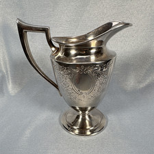 Vintage Silverplate Footed Creamer with Scroll Handle — listing 5