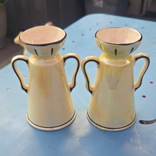 Vintage Czech Lustreware Twin-Handled Urn Vase
