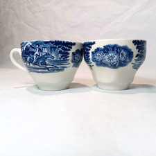 Liberty Blue Staffordshire Paul Revere Teacup Made in England