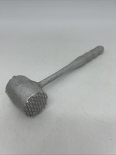 Vintage Cast Aluminum Spring-Loaded Meat Tenderizer Press with Tray, Maker Unknown — listing 3