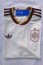 Adidas Spain National Team White Away Jersey #19, FIFA World Champions 2026 Patch, Men's Medium (NWT) — listing 5