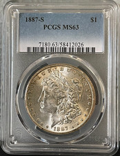1887-S Morgan Silver Dollar