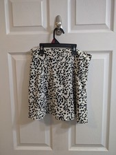 Altar'd State White with Black Spots Dalmatian Print Tiered Babydoll Mini Dress, Size M — listing 6