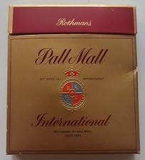 Vintage Pall Mall Lights Menthol King Size Cigarette Tin Box (Teal/Green Hinged Lid) — listing 6