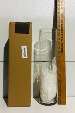 Large Clear Glass Cylinder Hurricane Vase — listing 4
