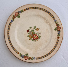 W.H. Grindley Chelsea Ivory Gravy Boat with Attached Underplate, Blue & Orange Floral — listing 5